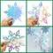 15pcs 3D Large Iridescent Paper Snowflakes Winter Ornament - 3 Sizes